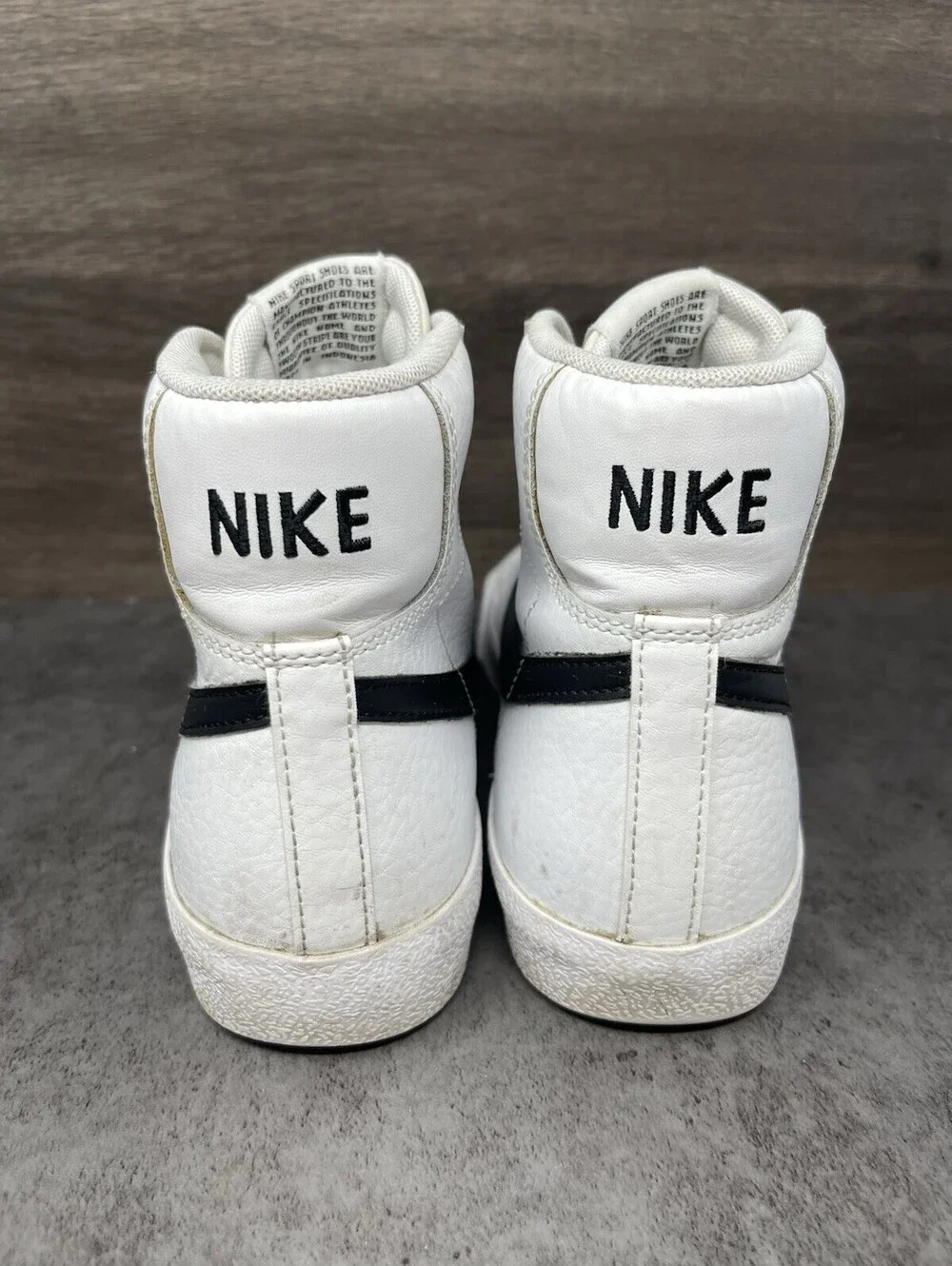 Nike Blazer Mid 77 Vintage Kids Size 6Y White Black Casual Sneakers